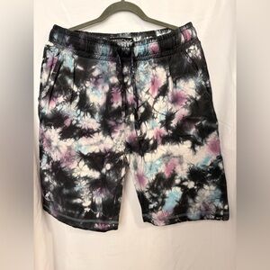Kangol Black & Tie-Dye Lounge Shorts – Size Large – NWT
